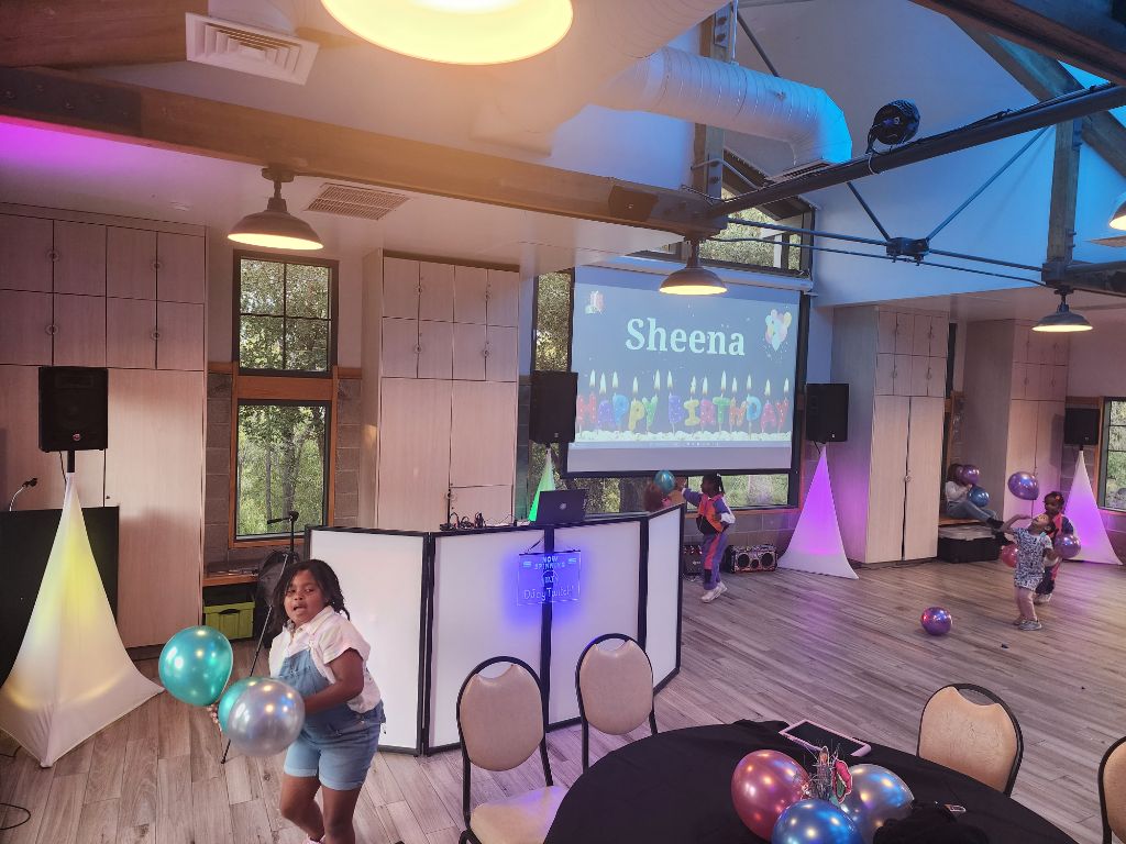 Kids birthday party with DJayTwitch booth and up-lighting in Sacramento
